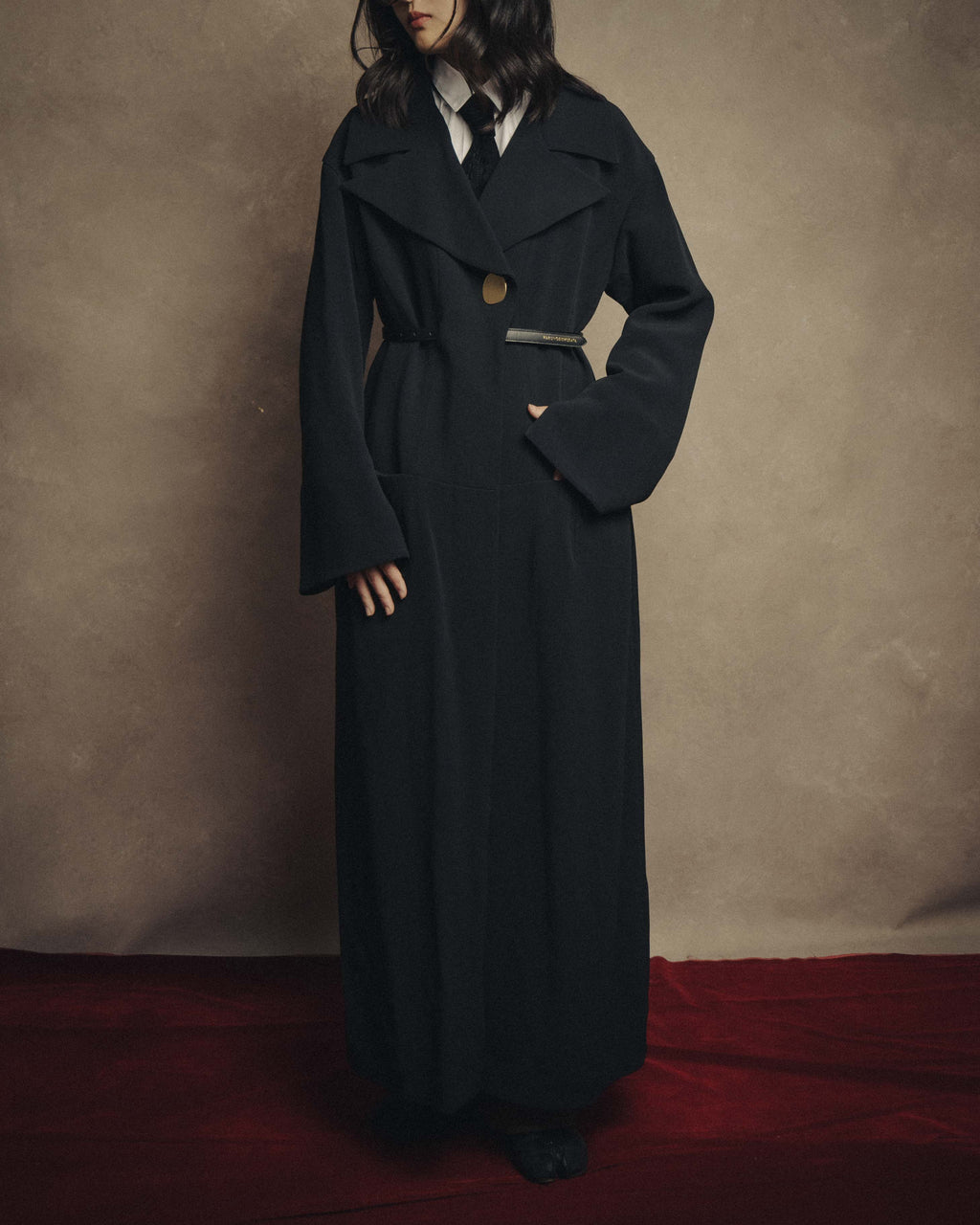 -SPECIAL- “HARUNOBU MURATA” 2024 SS Sculptural belted dress coat