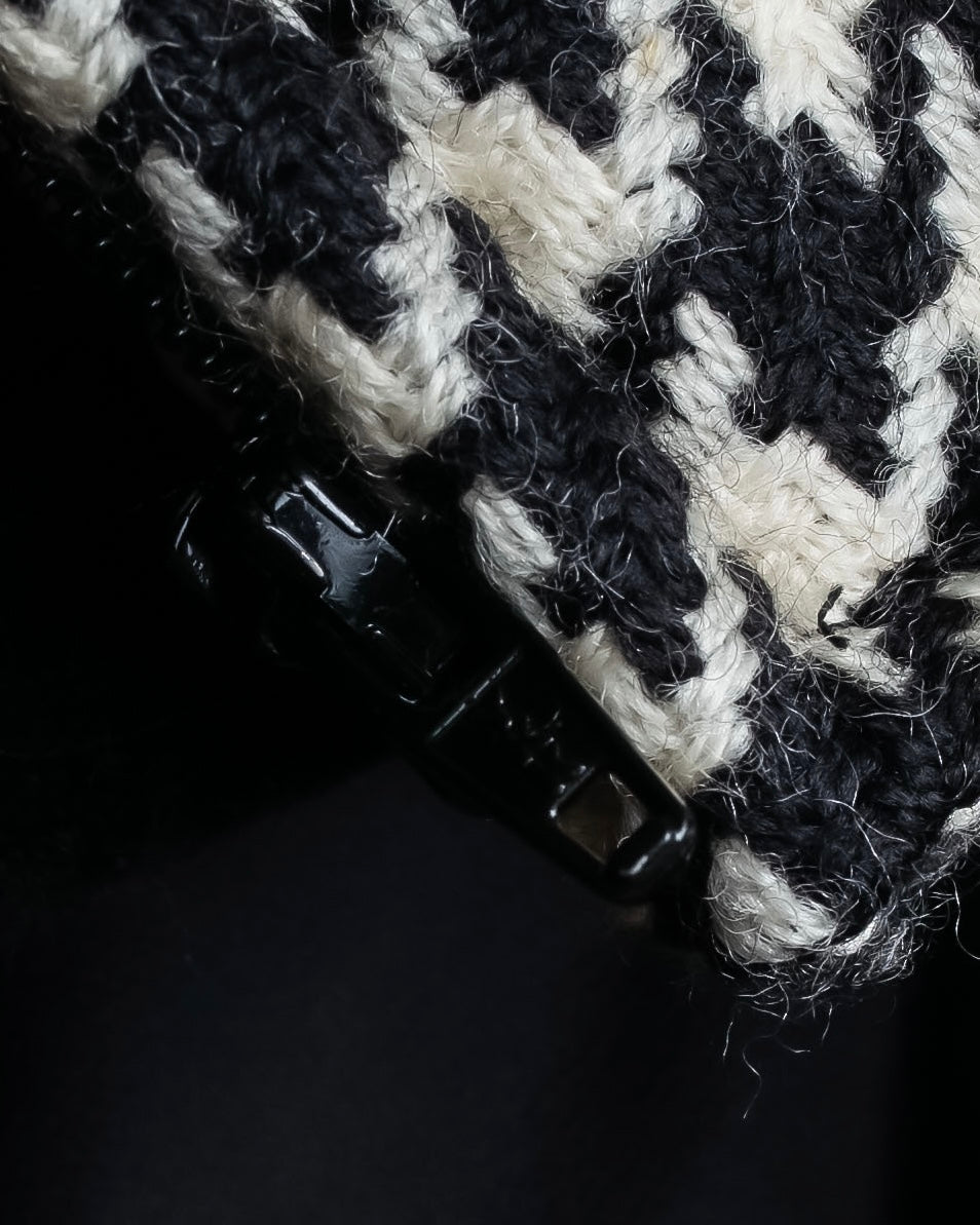 "Valentino Garavani" Houndstooth pattern lace velvet design set up