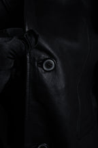 "HUGO BOSS" Oversized calf leather tailored jacket