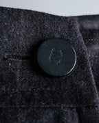 "CHANEL" Shadow stripe midi wrap skirt