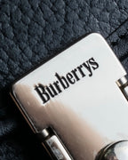 "BURBERRYS" Metal fittings design grain leather 2way bag