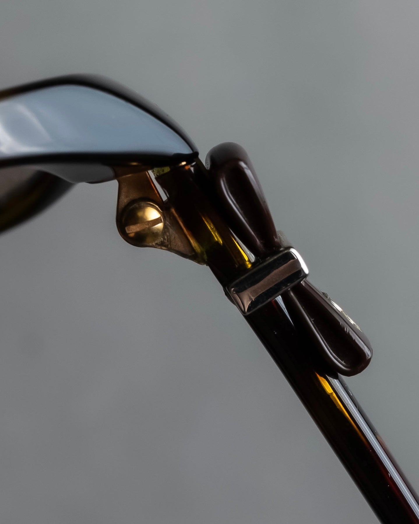 "CHANEL" Butterfly frame brown lens sunglasses