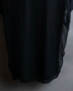 "GUCCI" Layered see-through design pullover