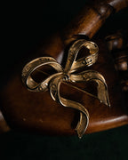 “Christian Dior“ 80’s-90’s CD-embossed ribbon brooch