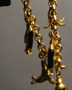 "Salvatore Ferragamo" 80's-90's Playful winter charm bracelet