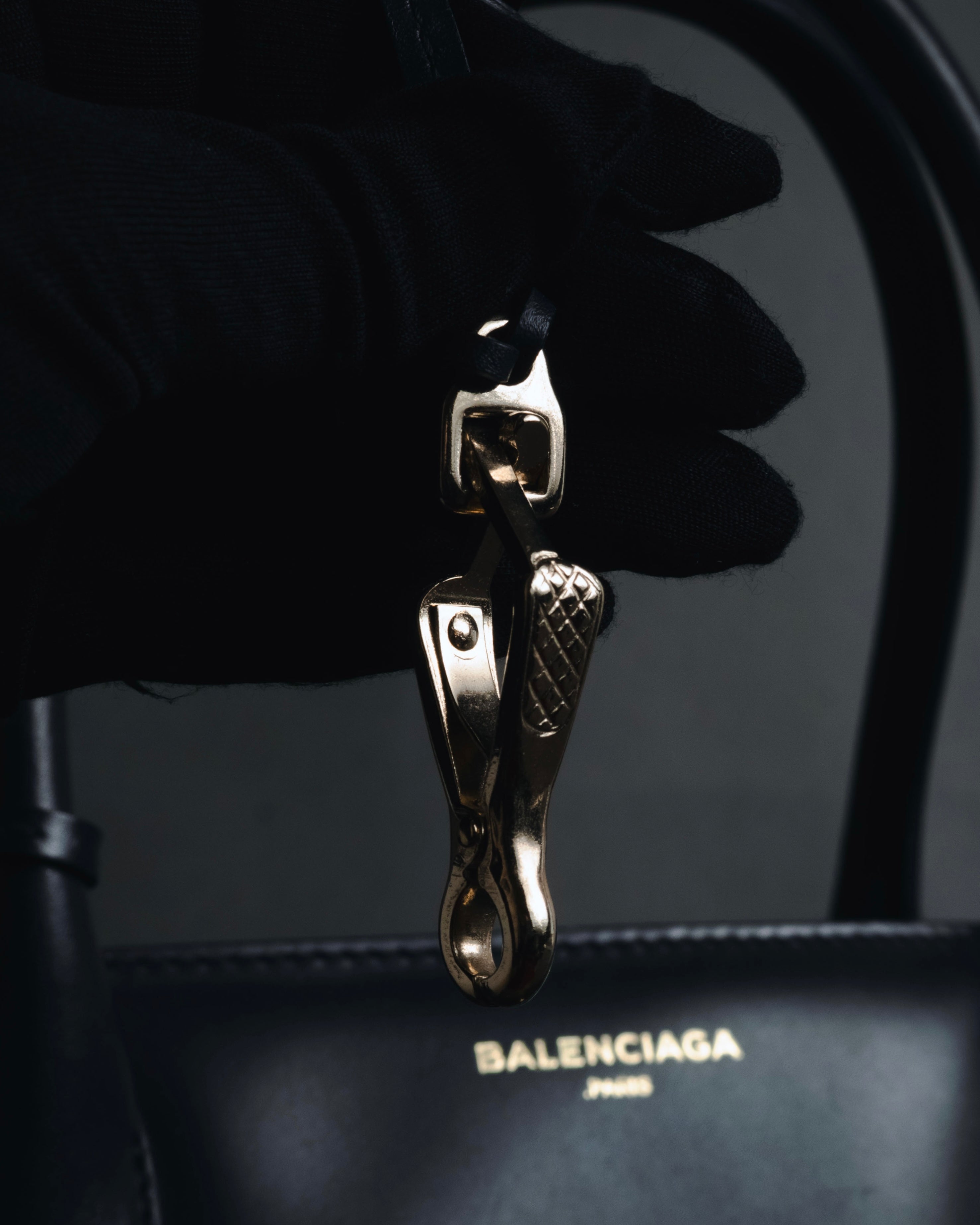 "BALENCIAGA" 2013 Autumn/Winter Padlock All Afternoon Structured Leather Bag
