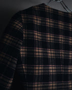 "WEEKEND MaxMara" 2010’s plaid virgin wool collarless jacket