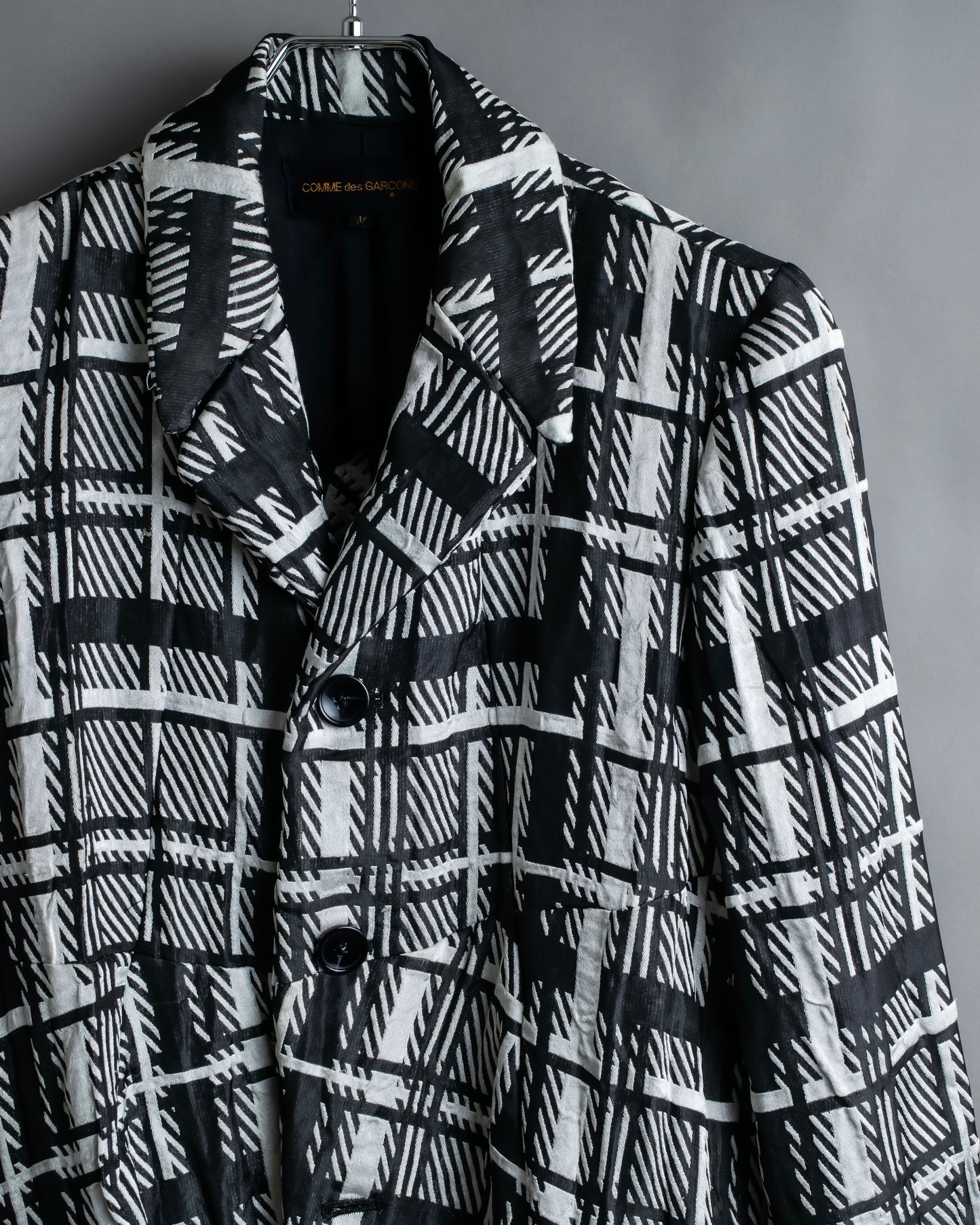 "COMME des GARCONS" Geometric pattern tailored jacket