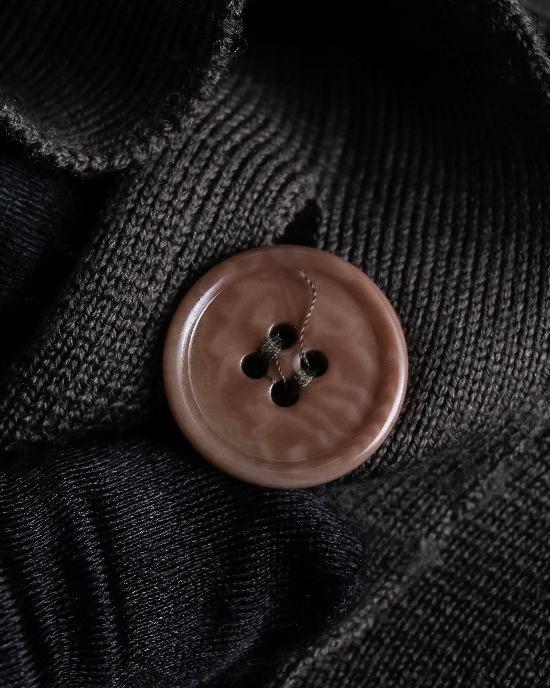 "Rick Owens" 12AW asymmetrical hooded knit cardigan