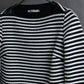 "T by Alexander Wang" Uniform striped ribbed knit pullover