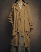 -SPECIAL- “HERMÈS” 90’s-00’s Margiela era draped wool trench coat