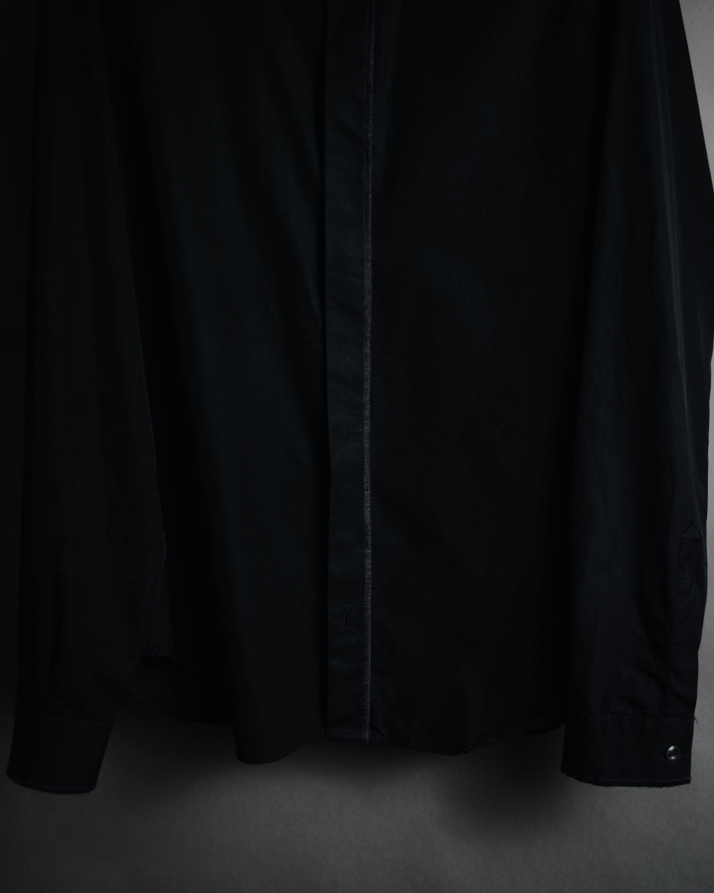 "Maison Margiela" 2017SS minimal fly-front shirt