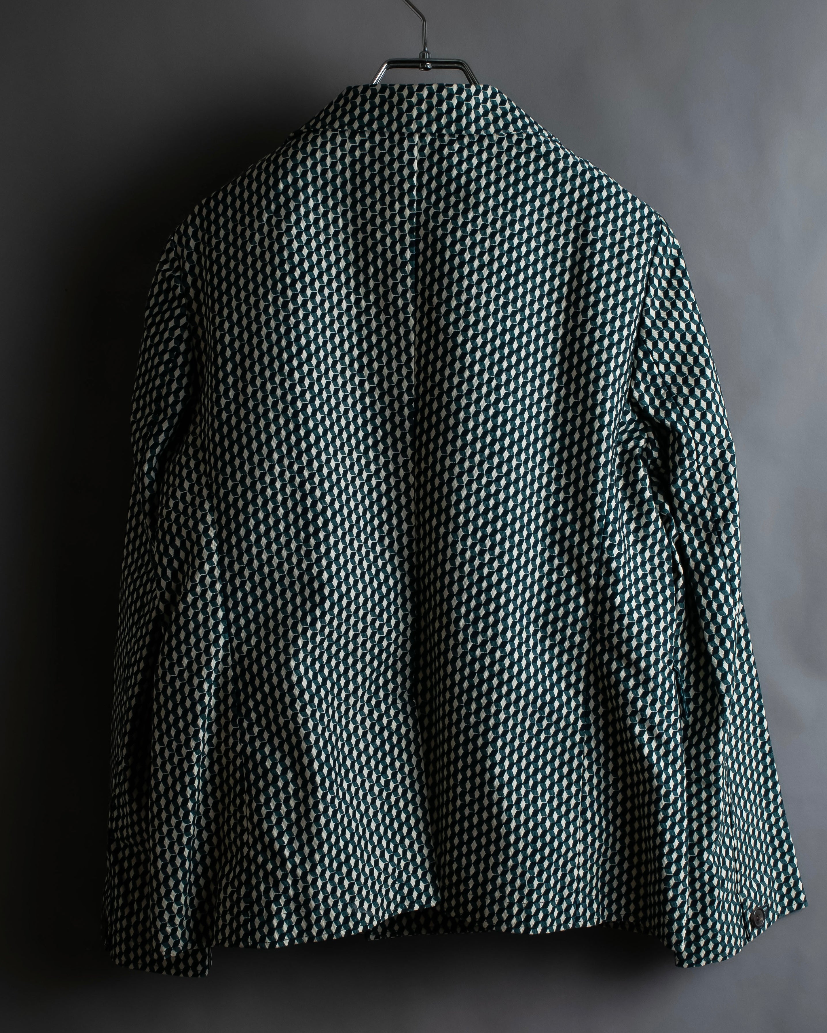 "MARNI" Geometric pattern double-breasted tailored jacket