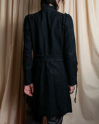 "vanessa bruno" Lace fringe design drawstring cotton linen shirt dress