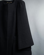 "GUCCI" Tom Ford period round neck flying squirrel long coat