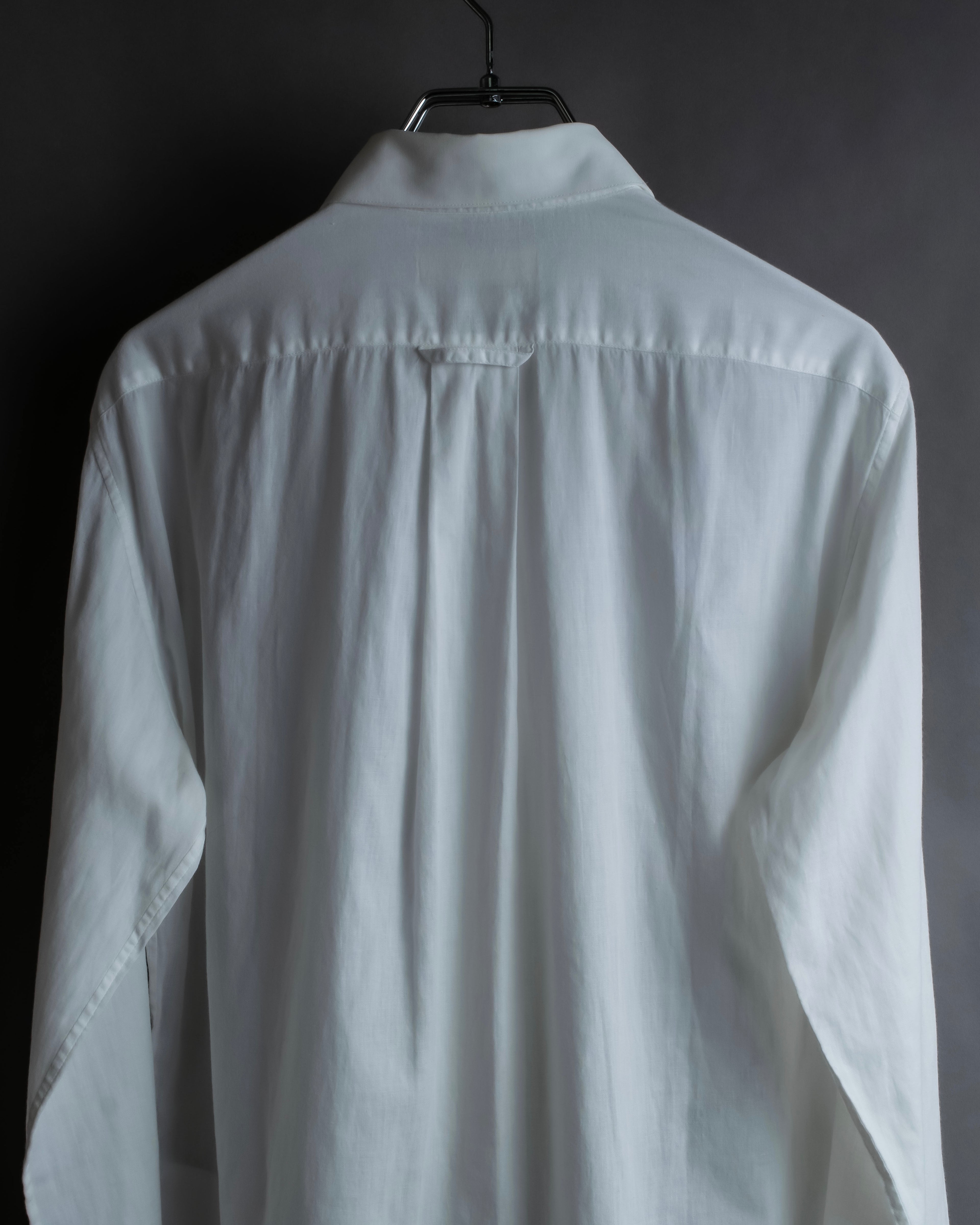 "Alexandar McQueen" Smoke art print cotton oversized shirt