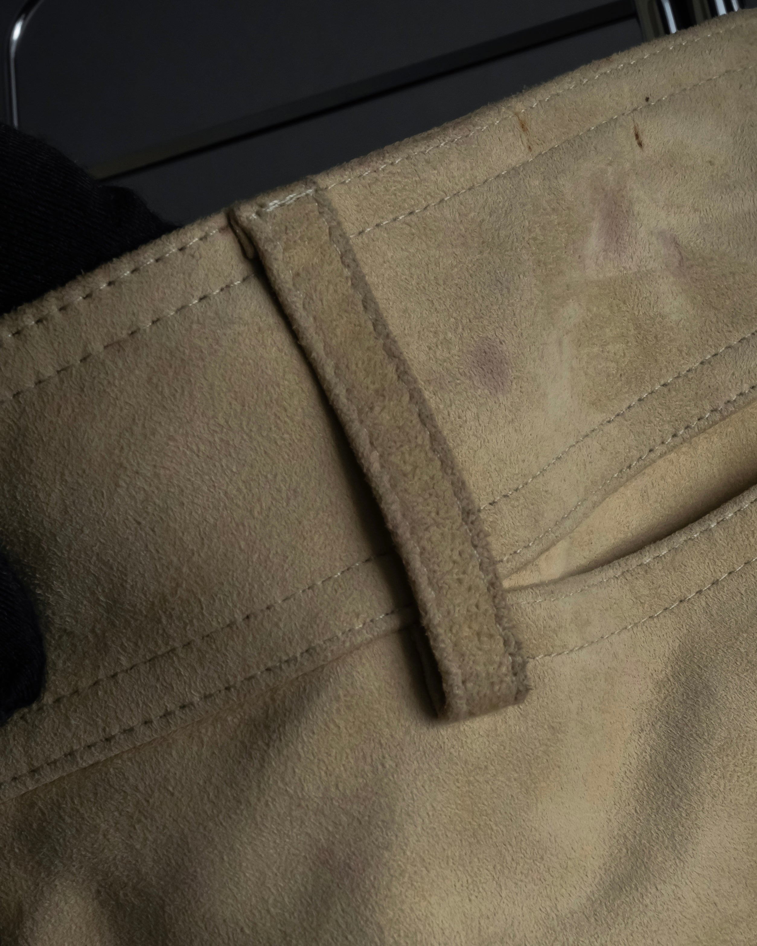 "GUCCI" Sand beige suede set up