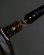 "Dior" Oversized tortoiseshell square sunglasses