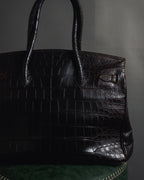 -SPECIAL- "Pierre Cardin"
90’s real crocodile leather top handle bag