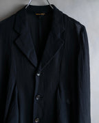 "COMME des GARCONS" 99SS sheer drape docking detail tailored jacket