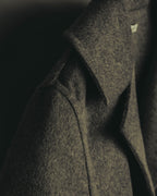 “BALENCIAGA” 00’s-10’s Wool angora wide-lapel coat
