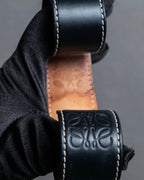 "LOEWE" Stitch accent leather bangle