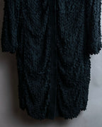 "HERNO" Laser cutwork design structured black dress