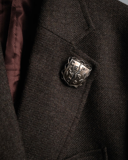“CELINE” 70’s-80’s Heraldic logo brooch