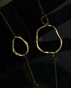 "Vintage organic ring necklace"