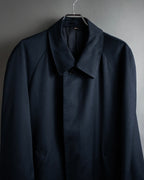 “Yves Saint Laurent” 90’s clean fly-front bal collar coat