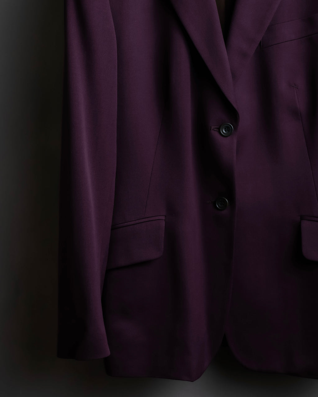 "JEAN PAUL GAULTIER FEMME"
 Beautiful purple color shaped wool tailored jacket
