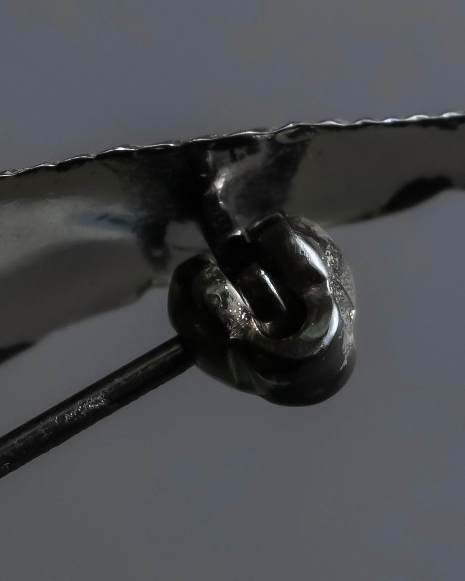 "Christian Dior" Relief motif silver 925 brooch