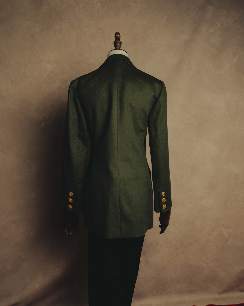 "LOEWE" 80's-00's Tailored single-breasted cashmere coat
