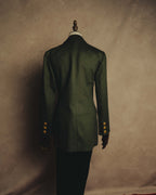 "LOEWE" 80's-00's Tailored single-breasted cashmere coat