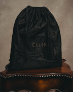 "CELINE" 70's-80's Structured leather top handle handbag