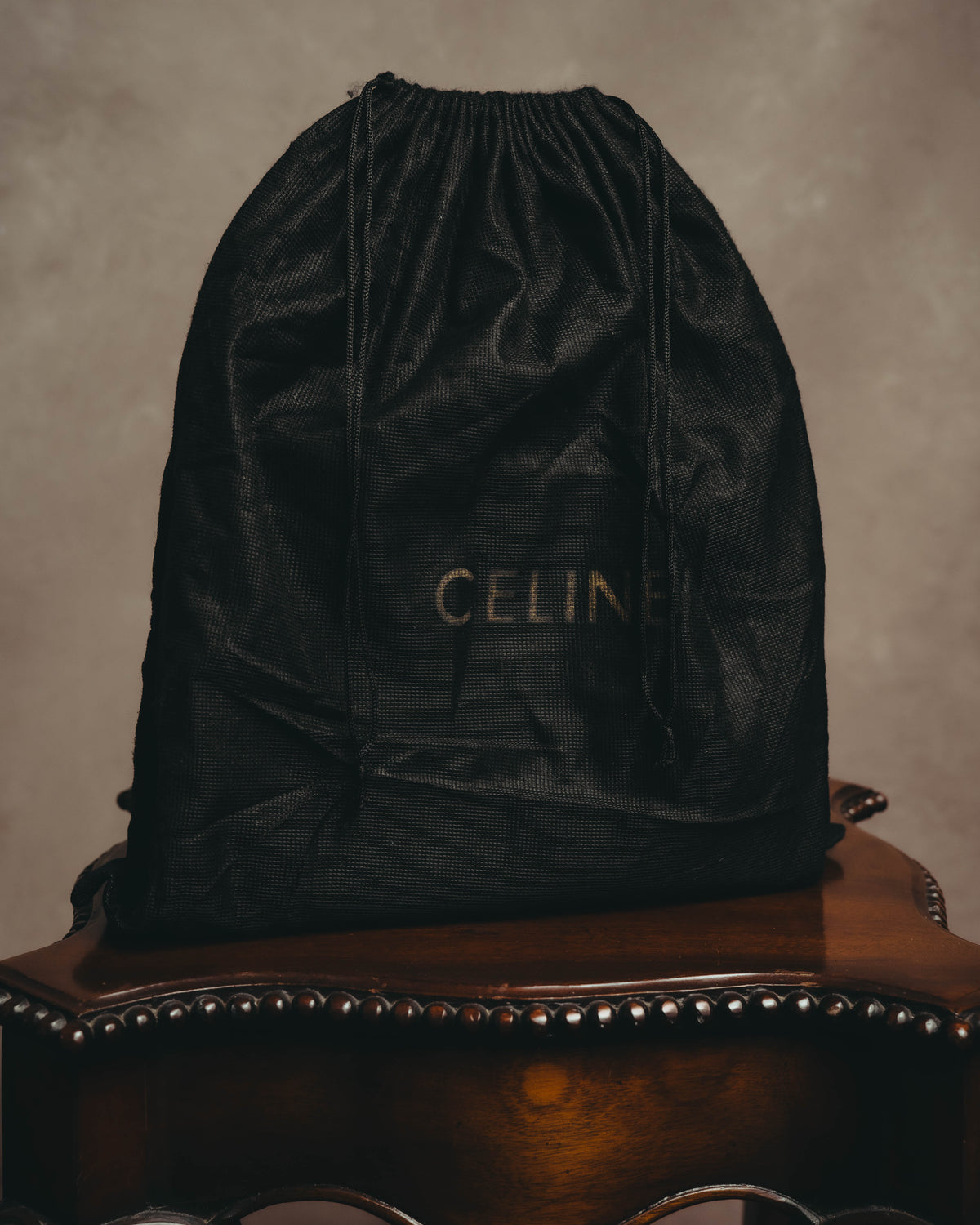"CELINE" 70's-80's Structured leather top handle handbag