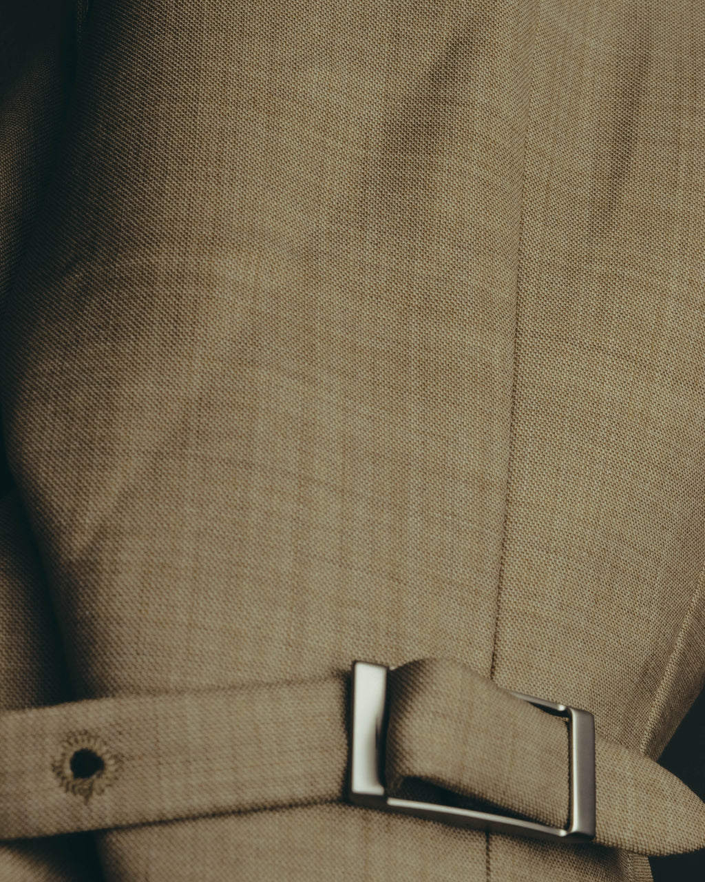 -SPECIAL- "HERMÈS" 90's-00's Wool silk tailored asymmetrical setup suit