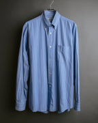 "Hermès" 90's-00's Striped cotton button-down shirt