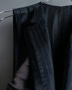 "DOLCE & GABBANA" Pattern switching peak lapel gilet