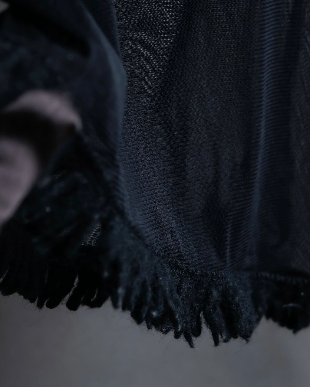 “Jean Paul Gautier” Fringe detailed  asymmetry shear top