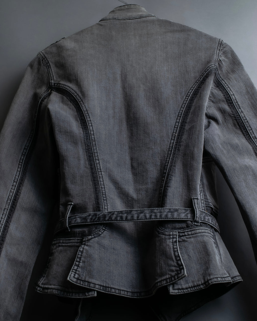 "STELLA McCARTNEY" Multi detail belted denim jacket