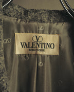 "VALENTINO BOUTIQUE" 80's Brushed alpaca skirt suit