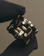 "Jean Paul Gaultier" 90's-00's Sculptural lattice silver ring