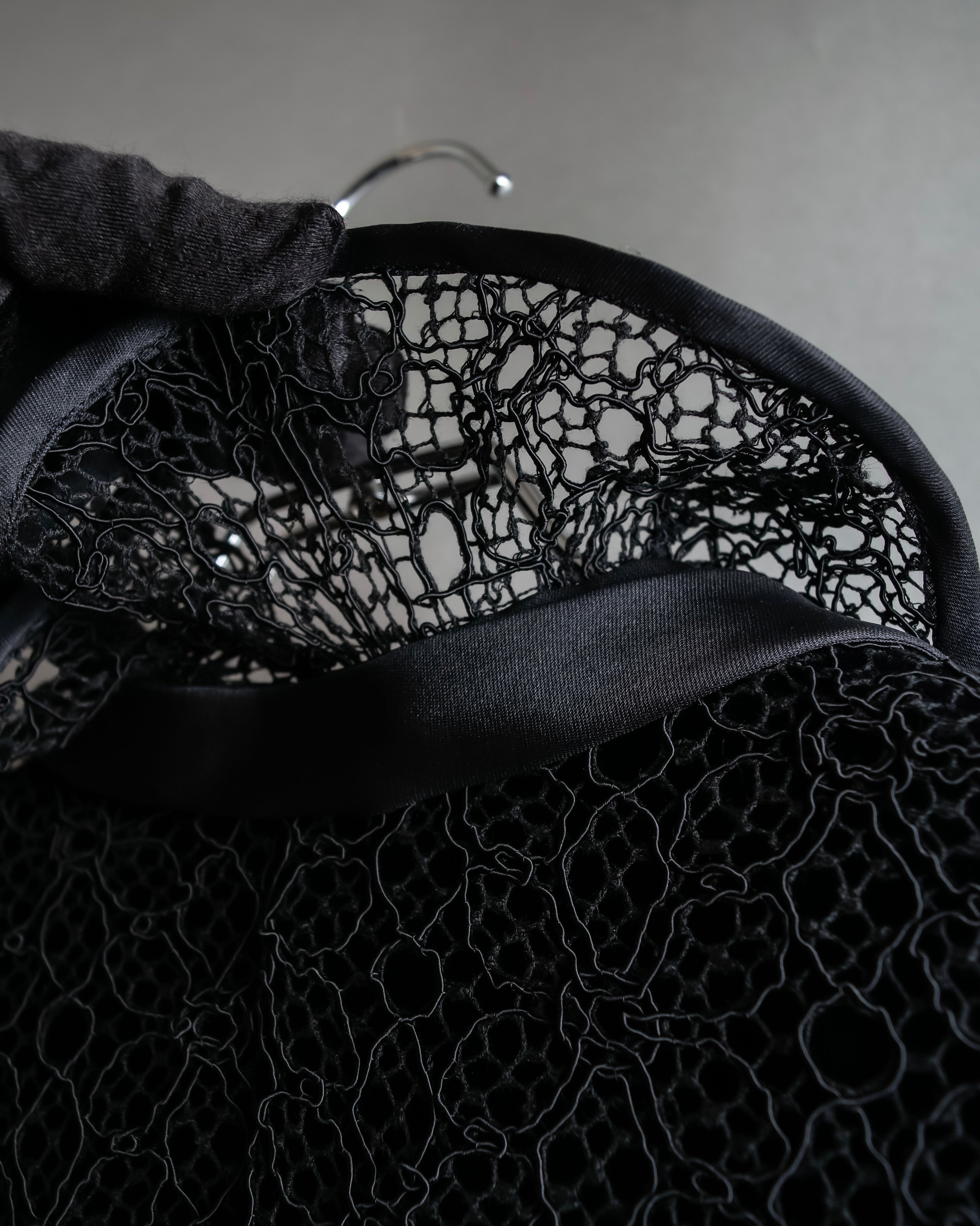 "JEAN-LOUIS SCHERRER" Lace frill design ribbon attached jacket