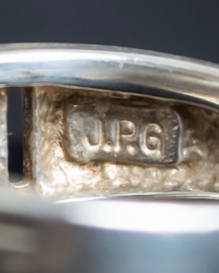 "JEAN PAUL GAULTIER" Logo engraved silver 925 ring