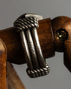 "Christian Dior" Buffalo design silver ring