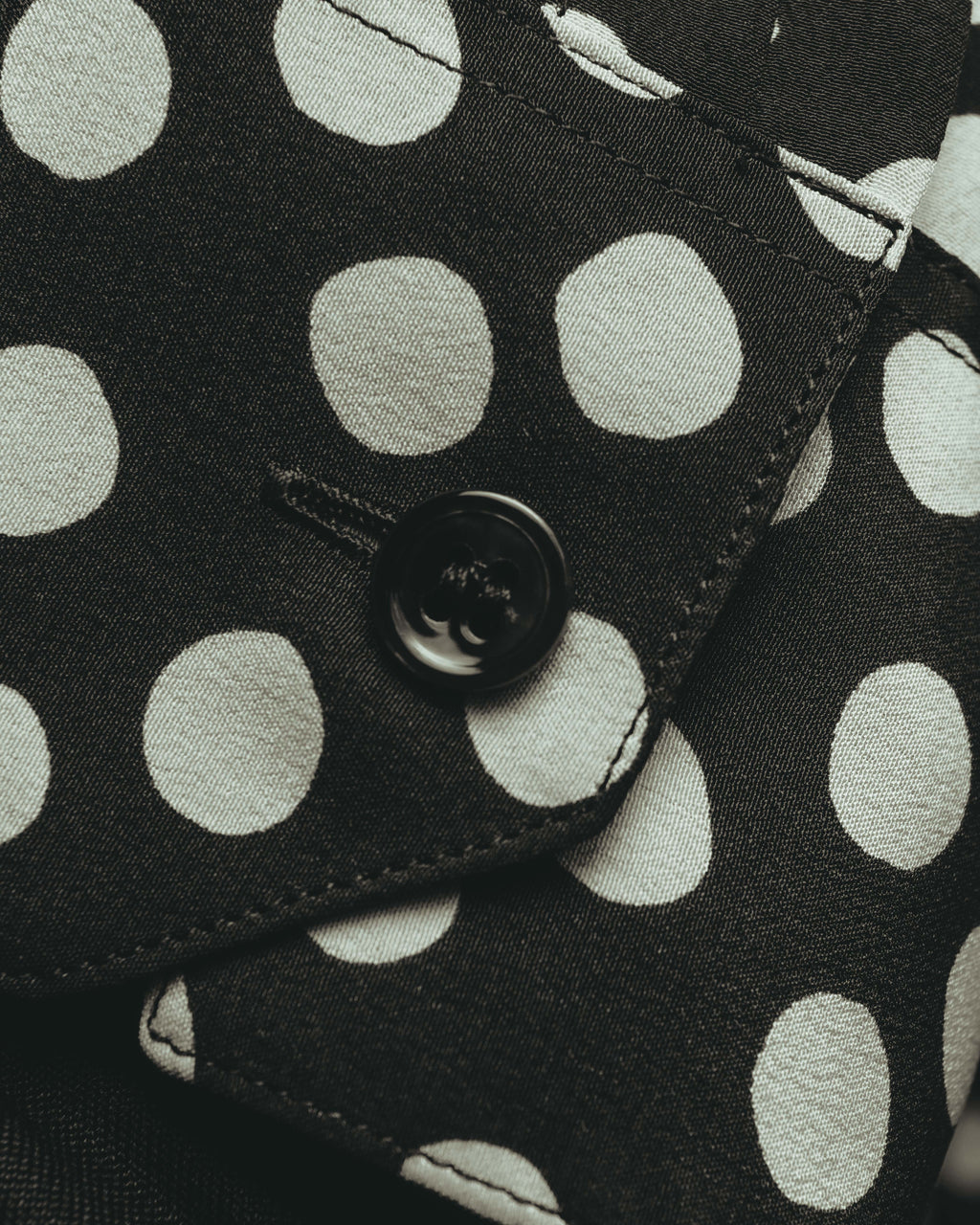 -SPECIAL- "Saint Laurent" 2019-2020 Polka dot silk long sleeve shirt