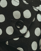 -SPECIAL- "Saint Laurent" 2019-2020 Polka dot silk long sleeve shirt