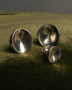 “Georg Jensen” 70’s Sterling silver round cufflinks