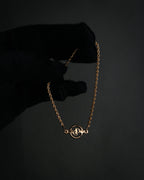 “Christian Dior” 90’s CD circle logo chain bracelet